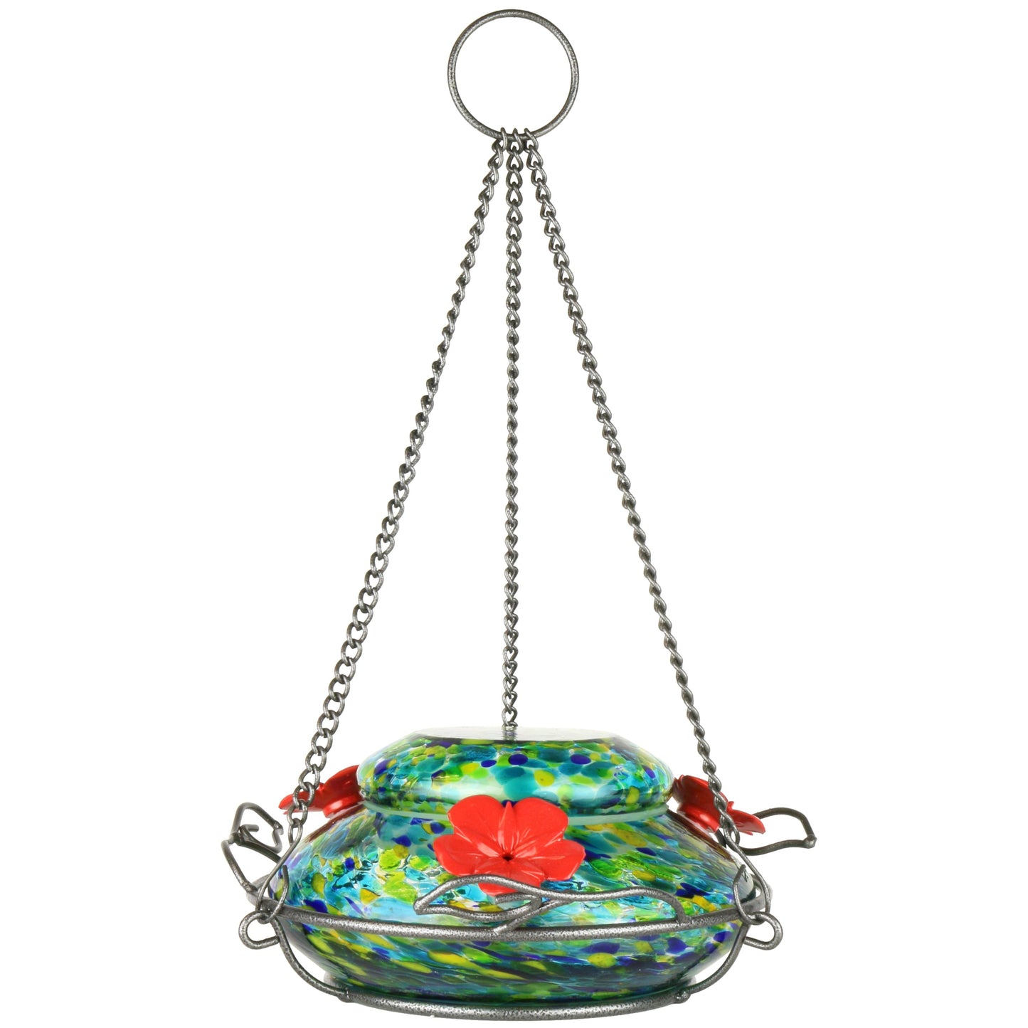 Hanging Spring Rain Illuminated Hummingbird Feeder Leak-free