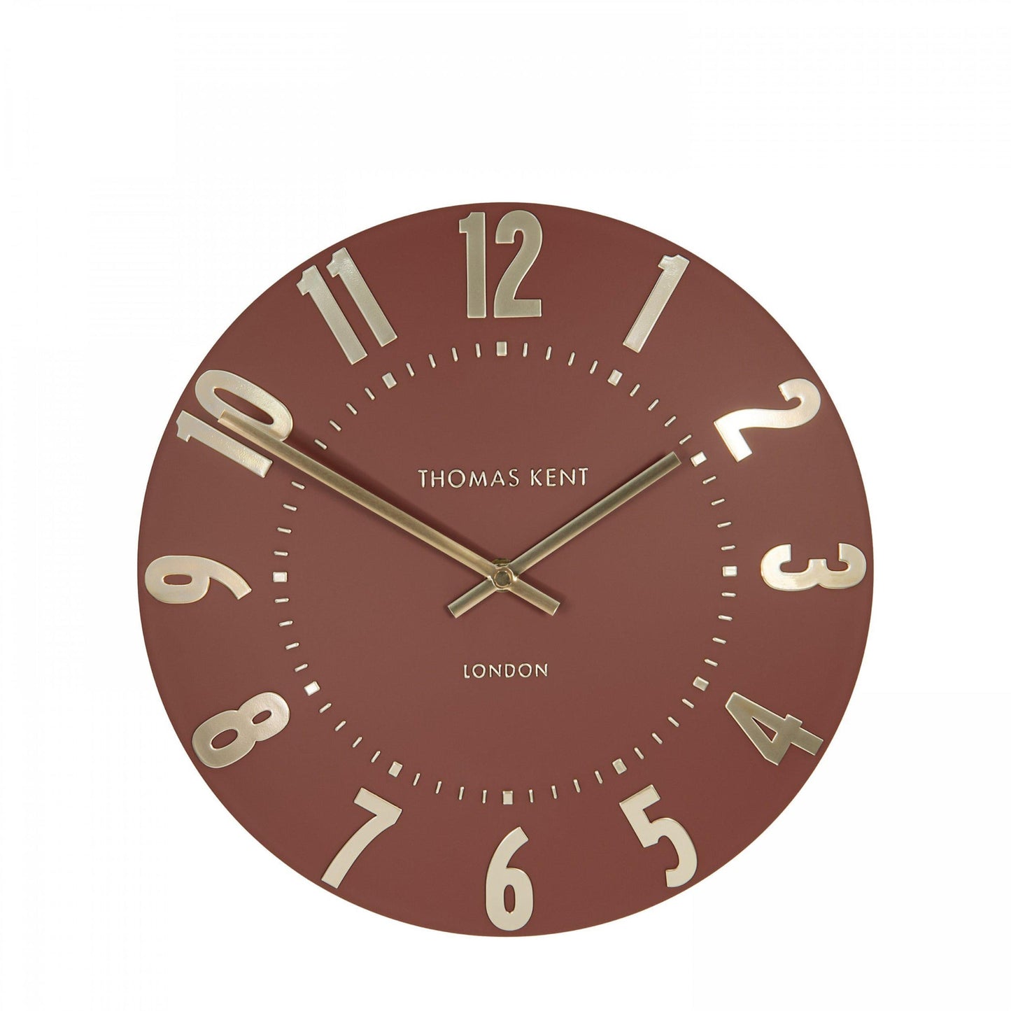 Thomas Kent Mulberry 12" Wall Clock Auburn
