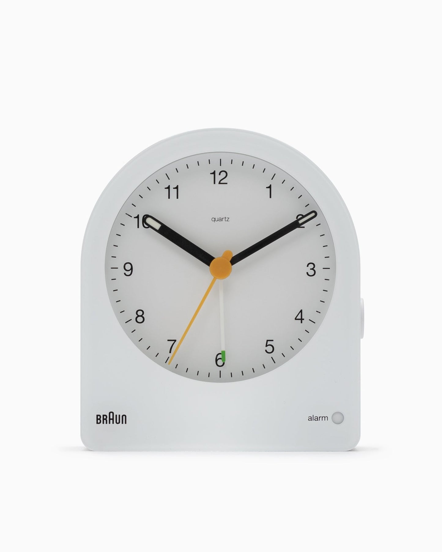 BC22 Braun Classic Analogue Alarm Clock - White
