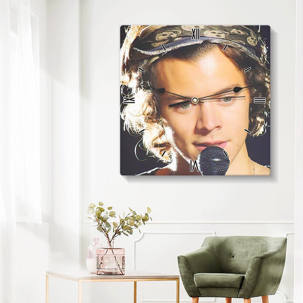 Harry Styles Wall Clock Home Decor Wall Clock Gifts for Harry Styles Fans Summer Love Wall Clock