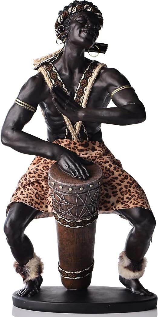 African Statues and Sculptures,African Art Bust Statue, Home Decor Sunflower Girl Figurines