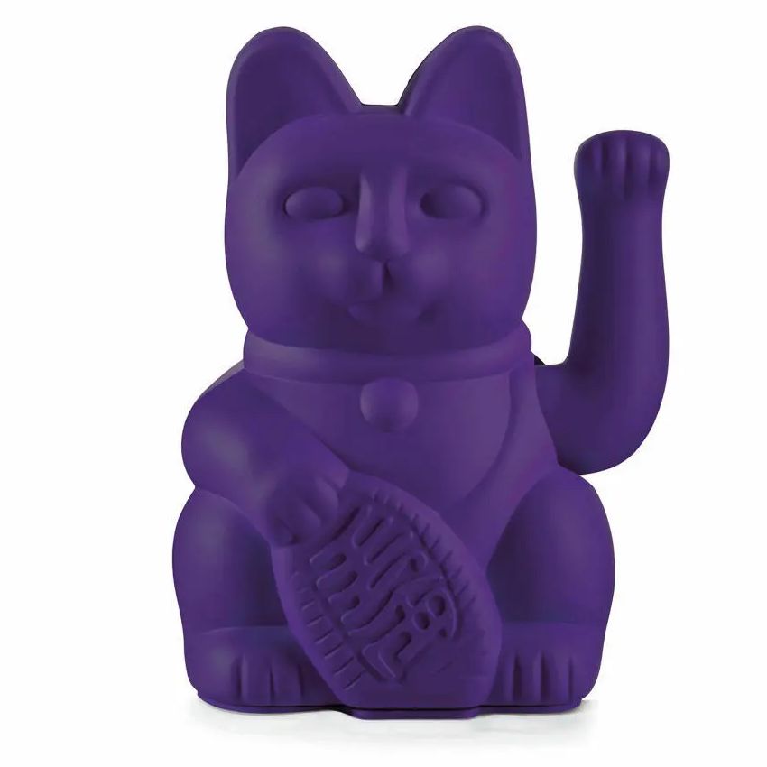 Maneki Neko Mini by Donkey VIOLET