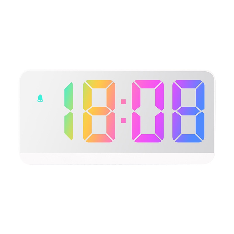 Digital Color Fonts LED Alarm Clock