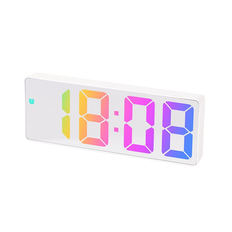 Digital Color Fonts LED Alarm Clock