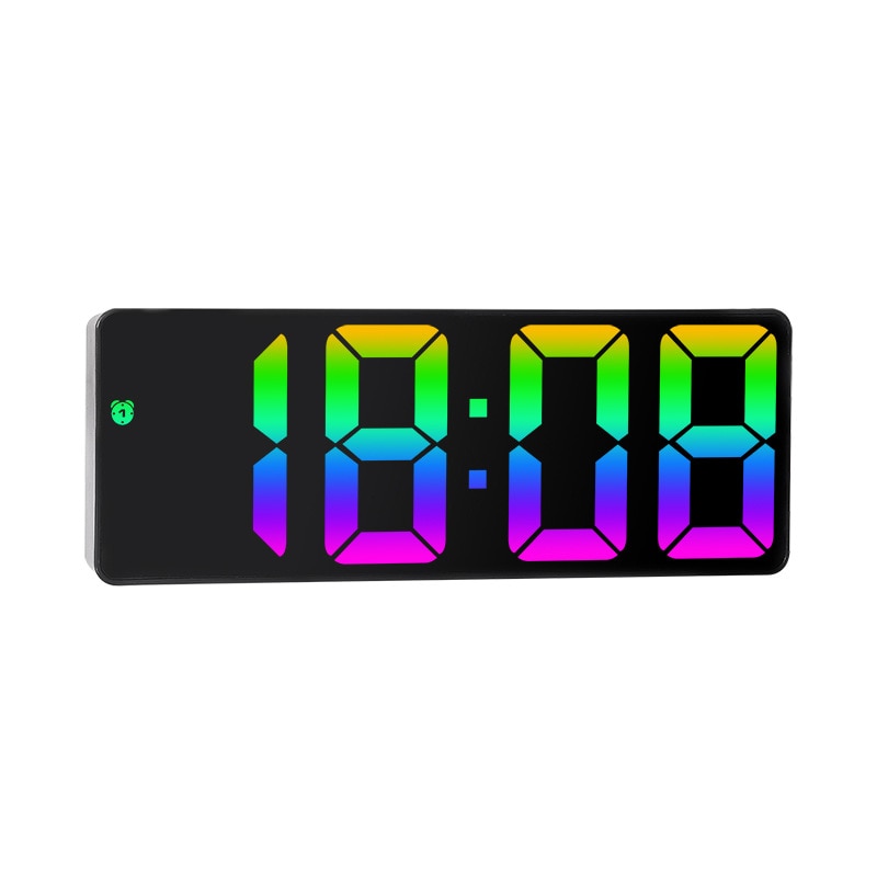 Digital Color Fonts LED Alarm Clock