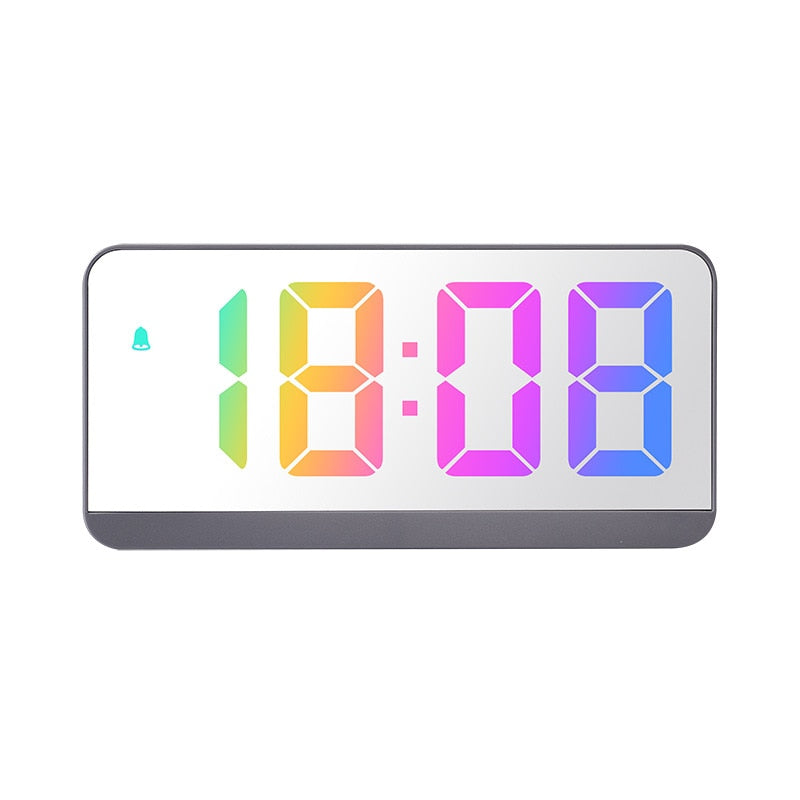 Digital Color Fonts LED Alarm Clock