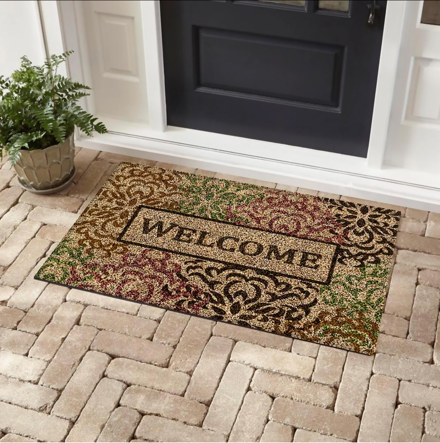 Welcome Bush Outdoor Coir Door Mat