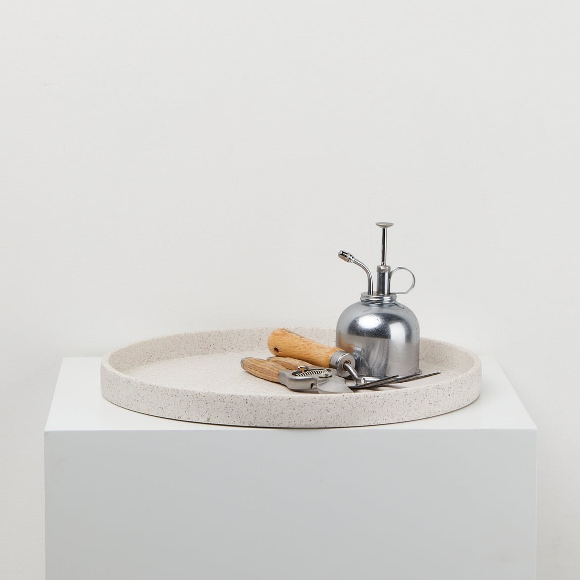 Capra Designs: Large Terrazzo Tray in White Speckle
