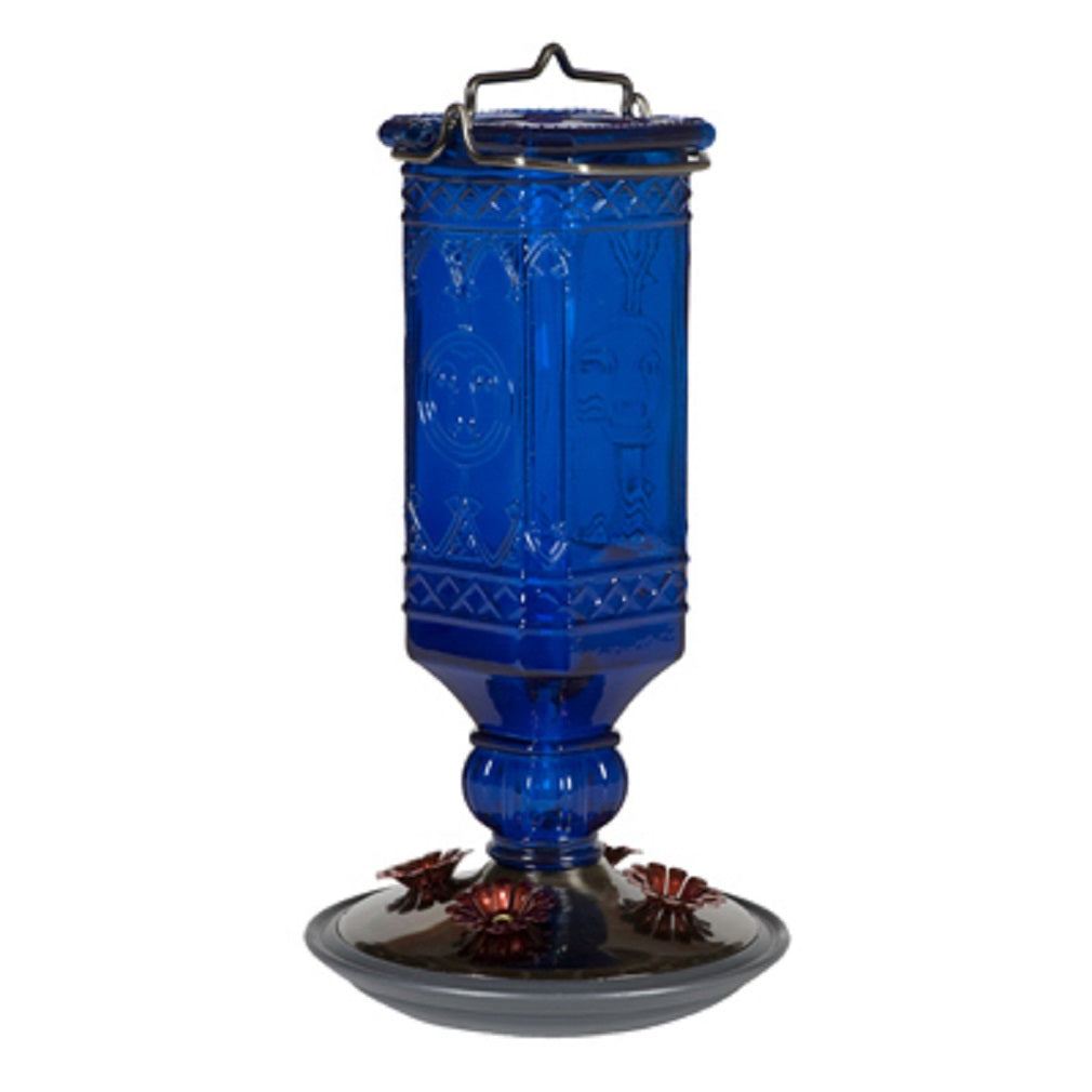 Woodstream 8117-2 Hummingbird Bottle Feeder, Cobalt Blue, 16 Oz