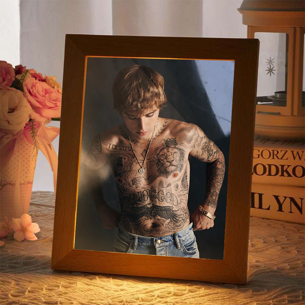 Justin Bieber Lamp Classic Celebrity Night Light Holy Poster by Justin Bieber Lamp