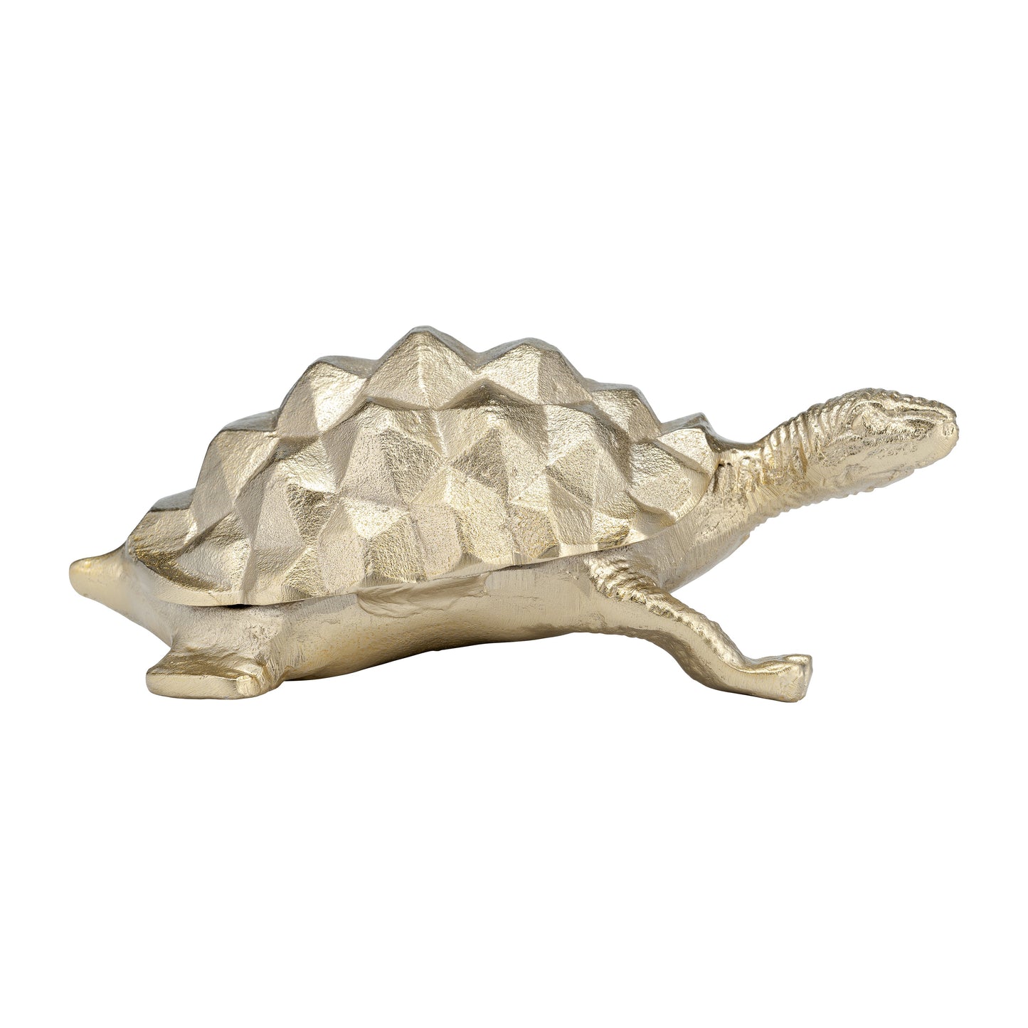 Metal,9",walking Tortoise ,champagne