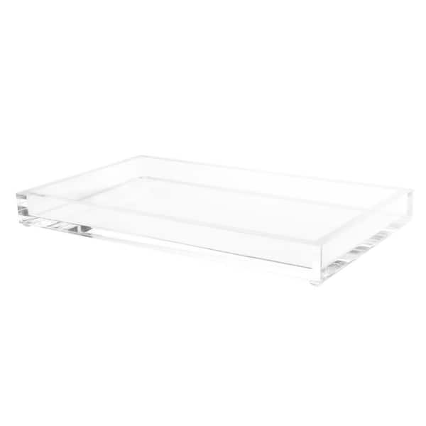 Minimalist Catch-All Decorative Acrylic Tray, Clear