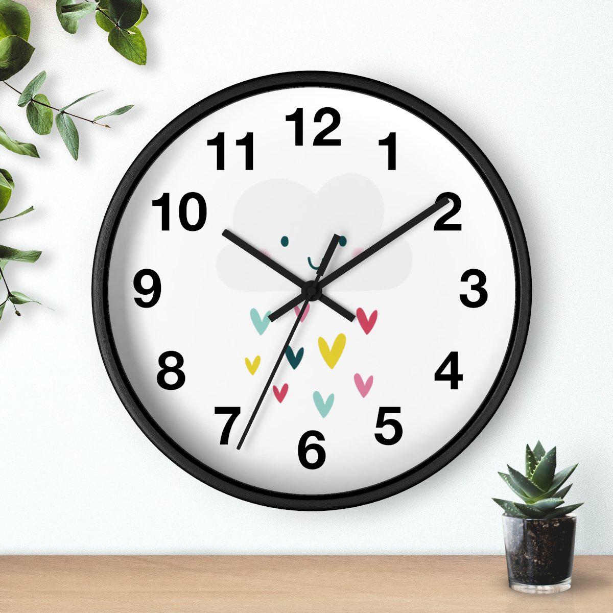 Cloud Wall Clock, Kids Wall Clock Neutral Unisex, Nursery Wall Clock, Childrens Wall Clock, Kids Clock, Kids Wall Decor, Baby Gift, Kids Bedroom Decor