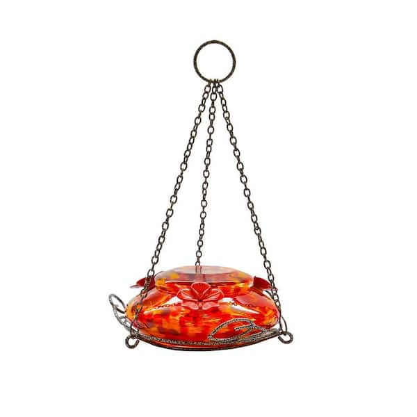 Hummingbird Feeder Molten Garden Top Fill Glass