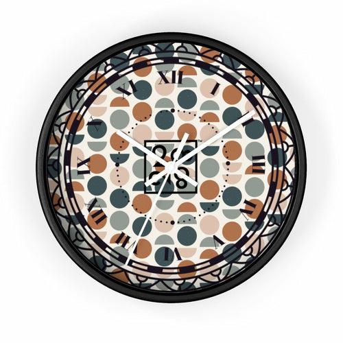2882Time™ Halves & Wholes Retro Dot Geometric Clock - zoter Shop