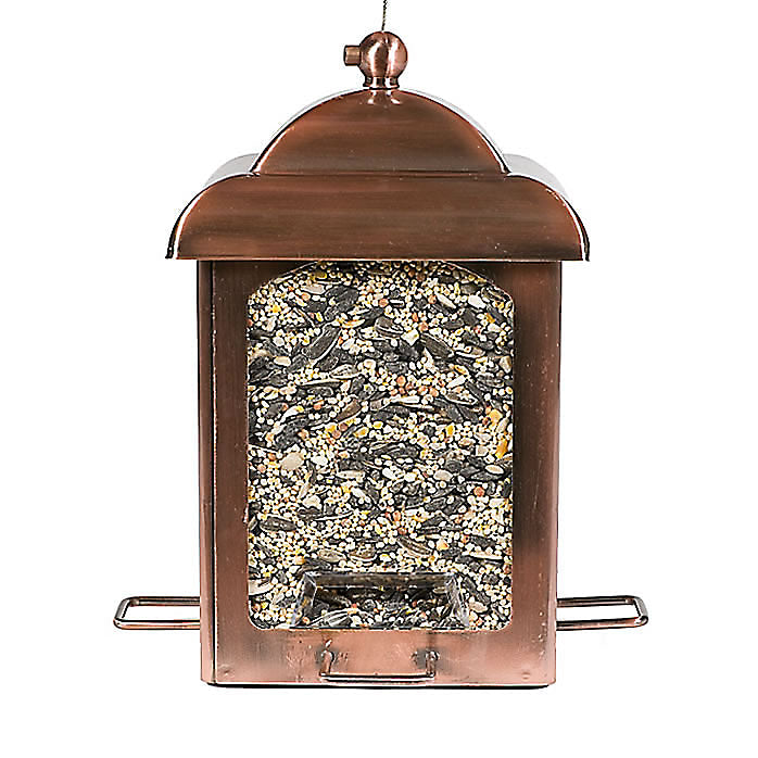 Perky-Pet® 365 Chalet Lantern Bird Feeder, Antique Copper, 10"