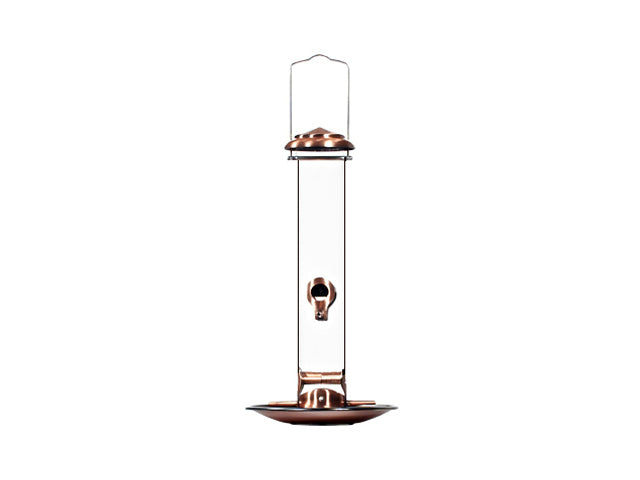 Audubon™ NACOP Audubon Copper Tube Wild Bird Feeder with Tray, 16.5"
