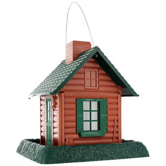 North States™ 9083 Log Cabin Birdfeeder, Holds 5 Lbs Seeds