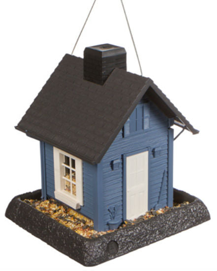 North States™ 9085 Blue Cottage Birdfeeder, Holds 5 Lbs Seeds