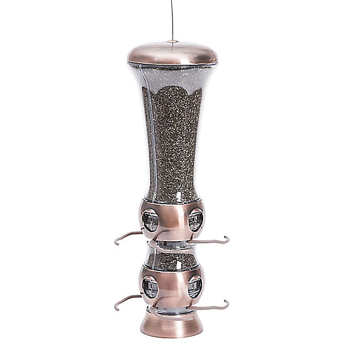 Perky-Pet® 112-4 Select-A-Bird Tube Feeder, Copper Finish, 3.5 Lbs Seed Capacity
