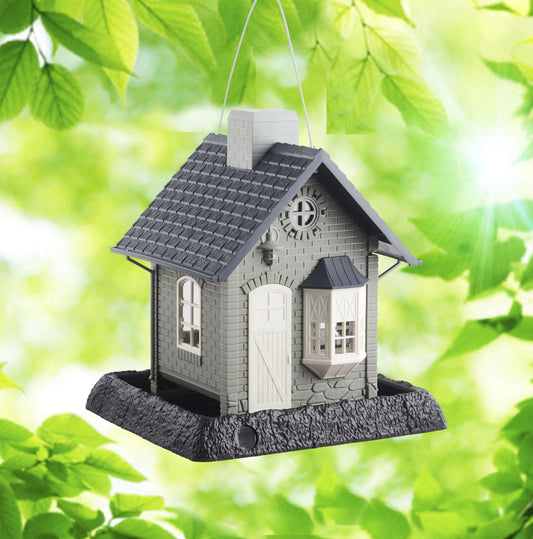 North States 9282 Bayside Cottage Plastic Birdfeeder, Holds Upto 5 lbs