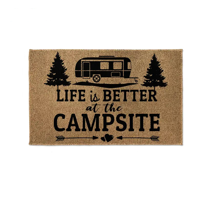 NNETM "Life Is Better At The Campsite" RV Doormat - 19.7x31.5in (50x80cm)