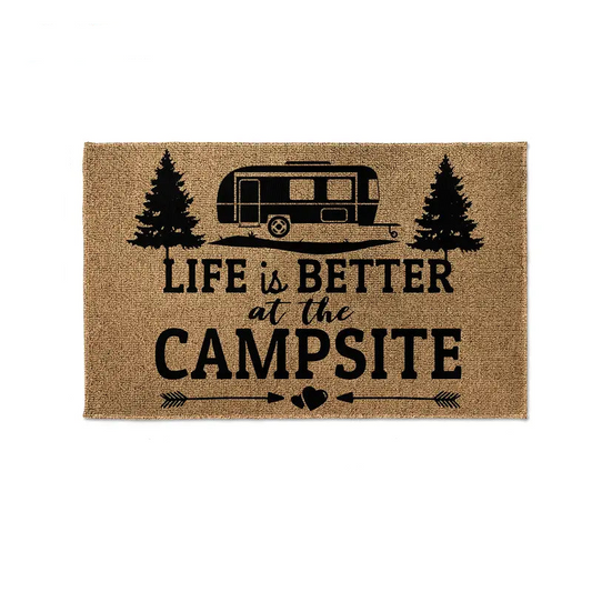 NNETM "Life Is Better At The Campsite" RV Doormat - 19.7x31.5in (50x80cm)