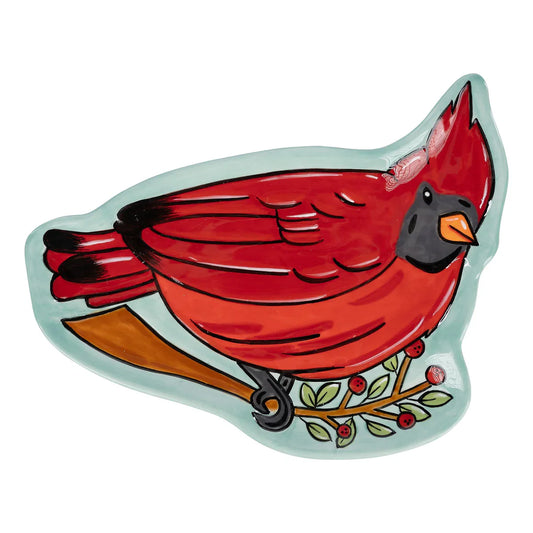Red Bird Trinket Tray