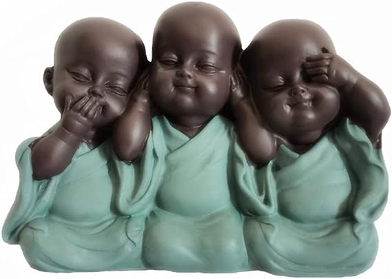 Siamese Laughing Buddha Statues Sculptures Hand-Carved Buddha Statue Buddhism