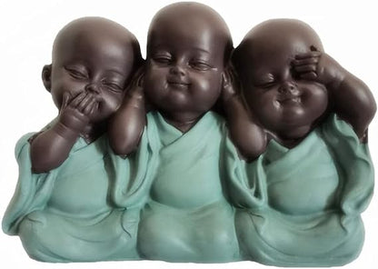 Siamese Laughing Buddha Statues Sculptures Hand-Carved Buddha Statue Buddhism