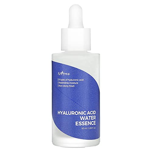 ISNTREE Hyaluronic Acid Water Essence 50ml 1.69 fl.oz | Water Serum | Replenishes moisture | Non-sticky ﬁnish