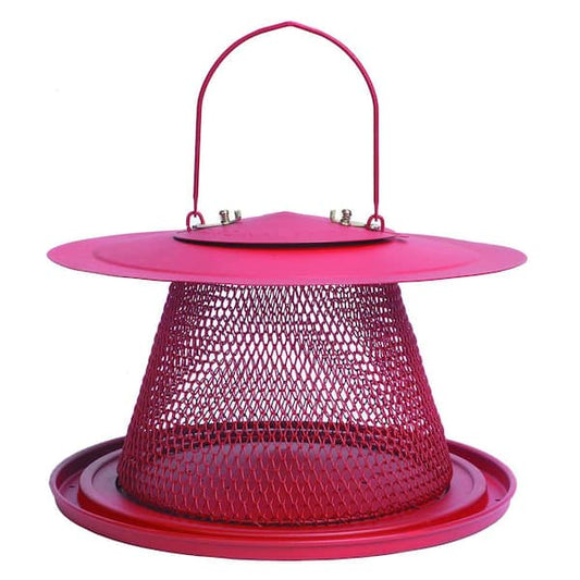 Hanging Bird Feeder Red Cardinal 2.5 lb.Capacity 360°Mesh Surface
