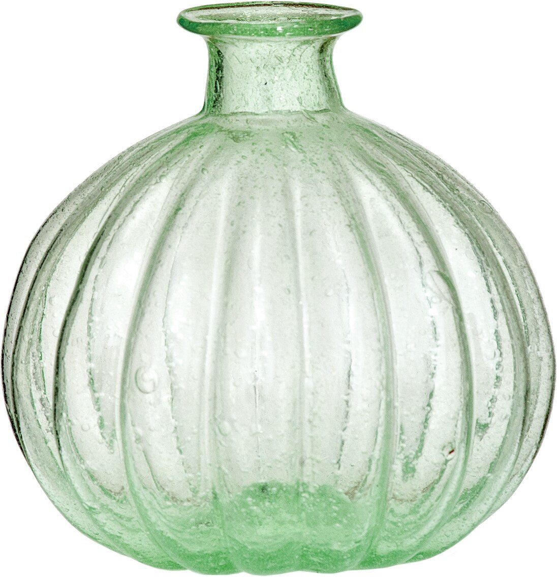 Light Green Oceana Recycled Glass Pumpkin Vase