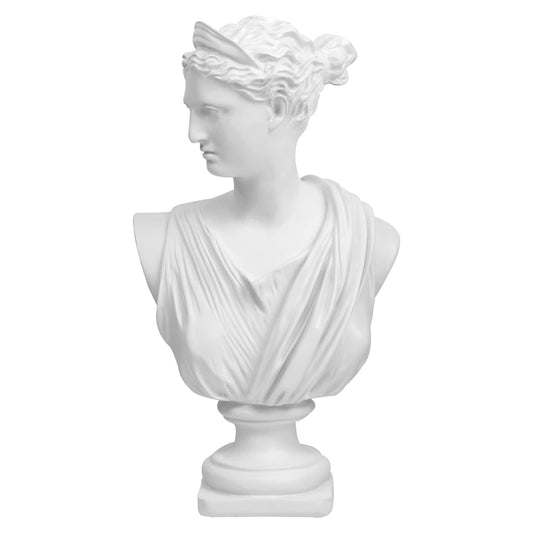 12.5in Greek Statue of Diana, Classic Roman Bust Greek Mythology Sculpture
