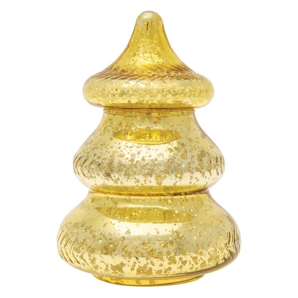 Gold Mercury Glass Tree Jar