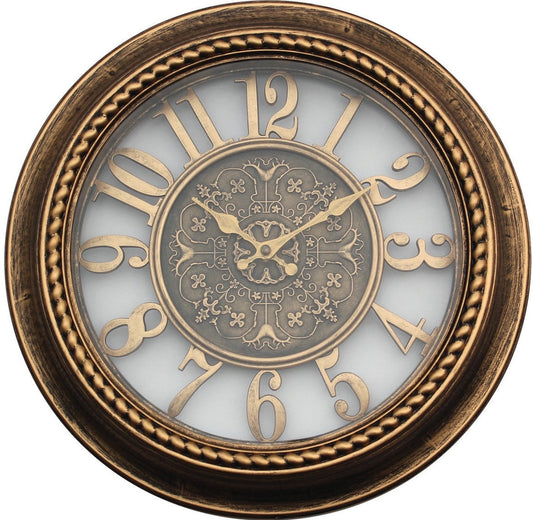 15" ROPED CLOCK WITH INDUSTRIAL DIGITS ASST