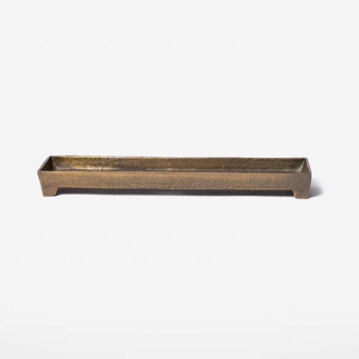 Ava Brass Footed Tray