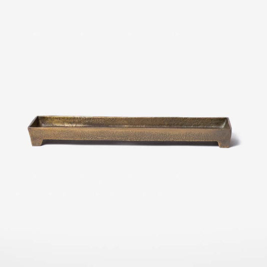 Ava Brass Footed Tray
