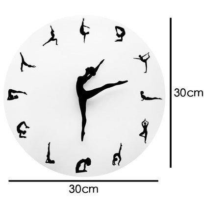 Yoga Postures Wall Clock