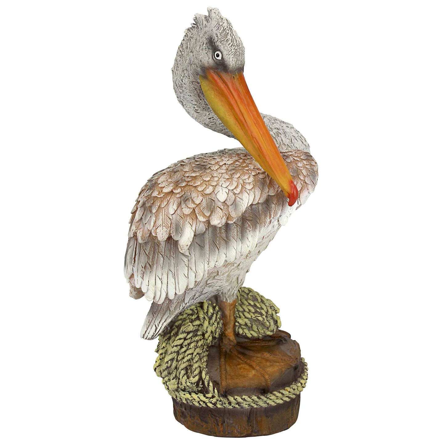 QM205301 Ocean Side Pier 51 Pelican Coastal Decor Garden Statue