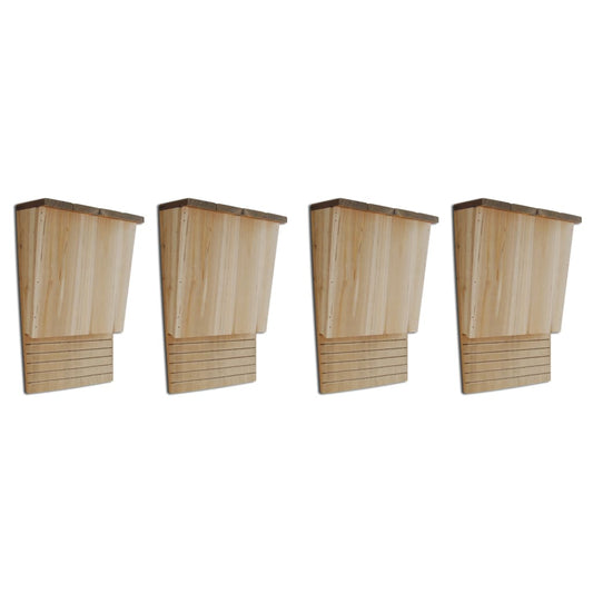 Bat Houses 4 Pcs 8.7&quot;X4.7&quot;X13.4&quot; Wood