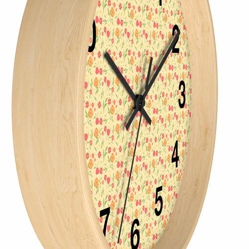 2882Time™ Cottagecore Ditsy Floral Geometric Clock - zoter Shop
