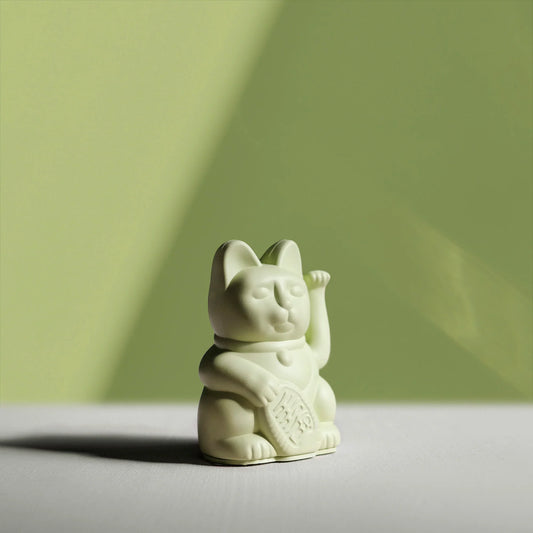 Maneki Neko Mini by Donkey LIGHT GREEN