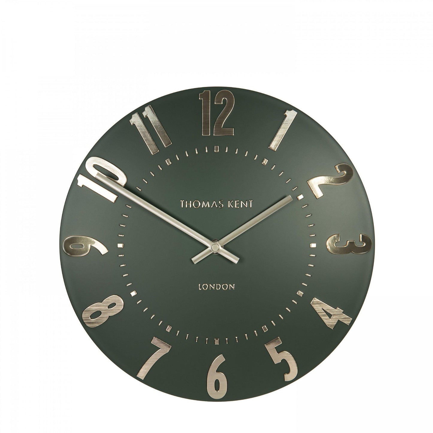 Thomas Kent Mulberry 12" Wall Clock Olive Green