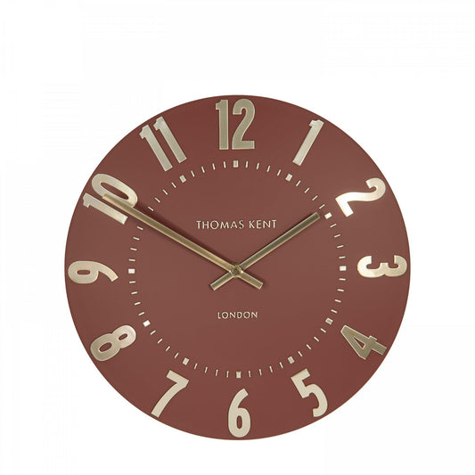 Thomas Kent Mulberry 12" Wall Clock Auburn