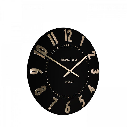 Thomas Kent Mulberry 12" Wall Clock Noir