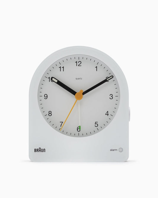 BC22 Braun Classic Analogue Alarm Clock - White