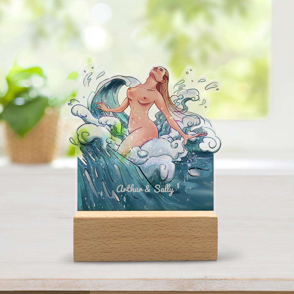 Custom Eros Venus Acrylic Holder Necklace Holder Jewelry Display Plaque Gift for her for Girlfriend for Wife Lover Birthday Gift Christmas