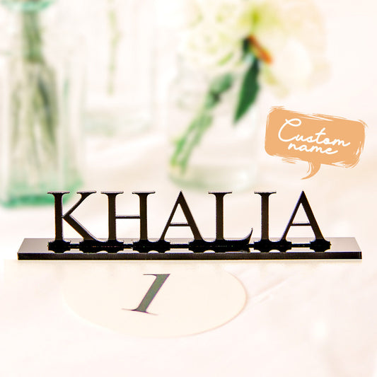 Custom Engraved Acrylic Wedding Name Place Cards Guest Name Decoration