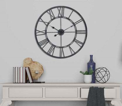 Utopia Alley CL6XX Oversized Roman Round Wall Clock, 27" Diameter